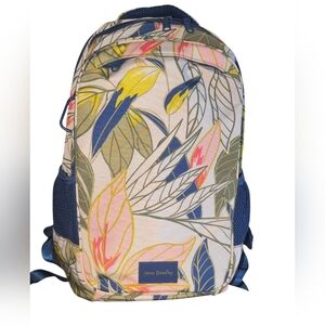 Vera Bradley ReActive Grand Backpack Rain Forest Leaves Laptop & Trolley Sleeve